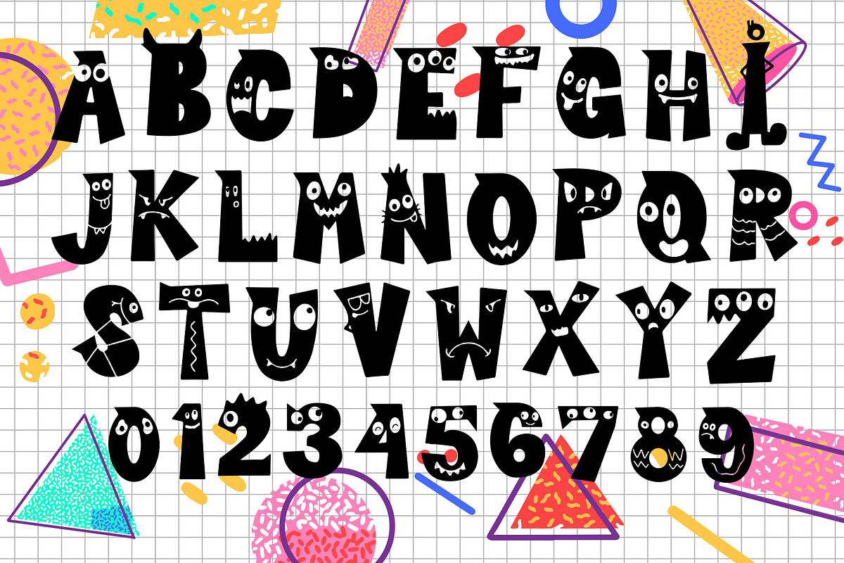 Cutie Monster - Monster Font preview 2