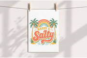 Boho Retro Happy & Salty Summer PNG, an Illustration by Dream Creation (Thumbnail 4 of 7)