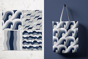 Wavy seamless patterns, a Pattern Graphic by pineart (Thumbnail 4 of 6)