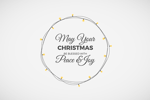 Christmas illustration with garland