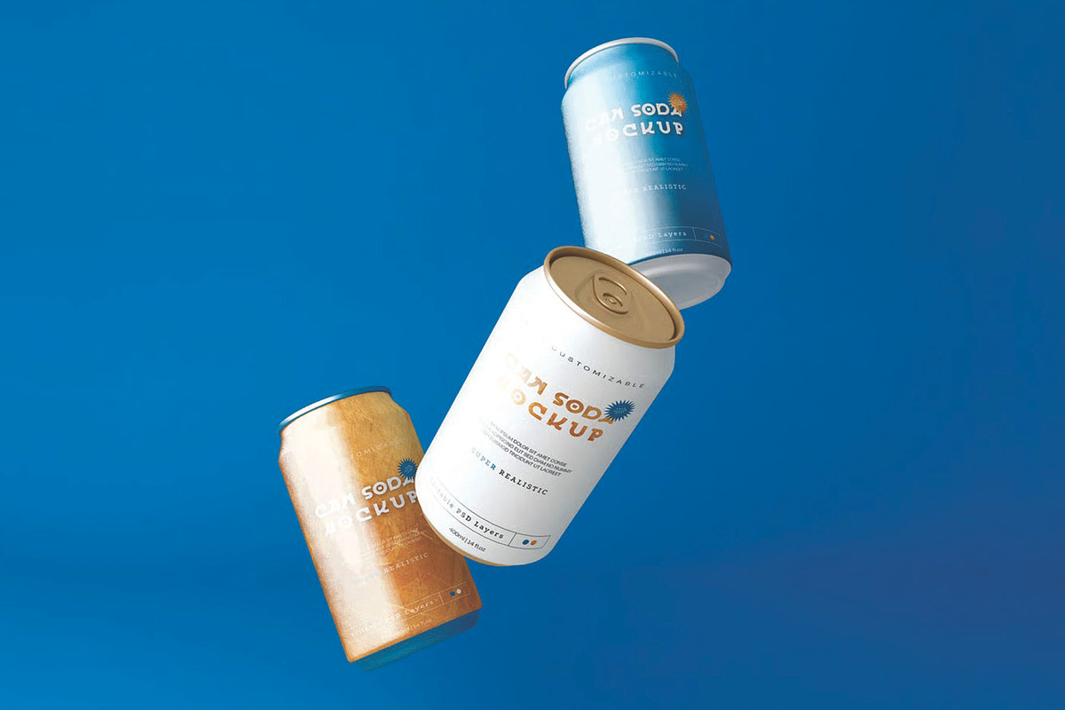 Soda Can Mockup, an Advertising Mockup by skybluecreative (Photo 3 of 3)