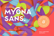 Myona Sans Display, a Sans Serif Font by Unfutur Labs (Thumbnail 1 of 14)