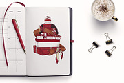 Fashion Planner Girls Clipart set, a Work Illustration by The GG Shop (Thumbnail 6 of 8)