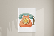 Retro Clipart Set, a Decorative Illustration by Pati Charm Studio (Thumbnail 7 of 8)