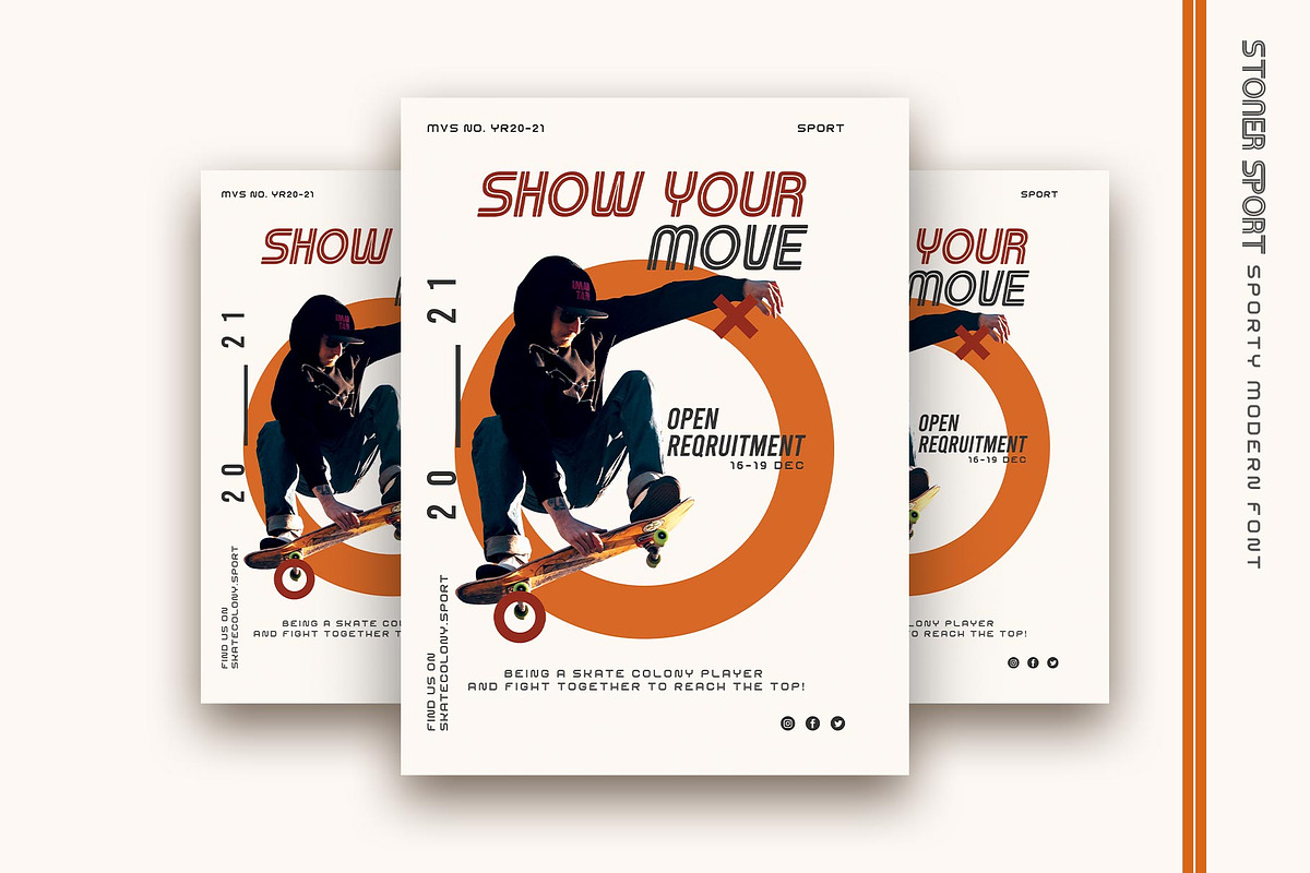 Stoner Sport Typeface, a Script Font by alit design (Photo 3 of 15)