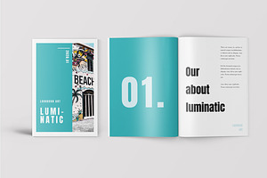 Lumatics - Pop Art Magazine Template