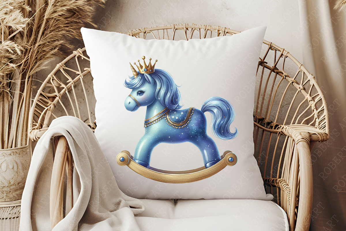 Little Prince Blue Baby Nursery Png, an Illustration by RobertsArt (Photo 8 of 8)