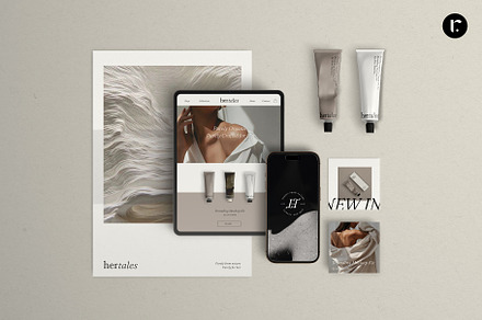 Branding Stationery Mockup Kit, a Books & Magazine Mockup by Row Creative