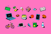 Back To School Element Set, an Education Illustration by Sinando Studio (Thumbnail 4 of 4)