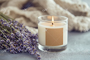 Candle in Glass with a Label Mockup, a Household Mockup by Maddy's Art & Mockups (Thumbnail 3 of 3)