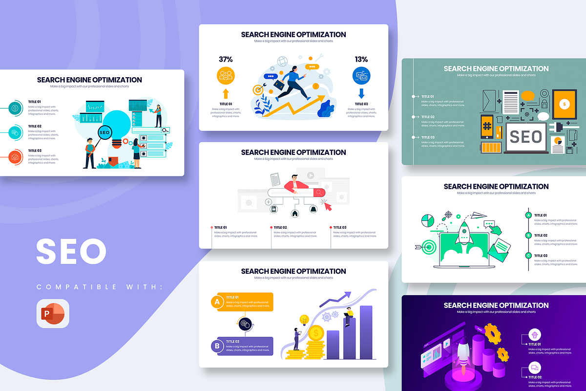 SEO Powerpoint Infographic Template, a Presentation Template by Slidesmash (Photo 1 of 4)