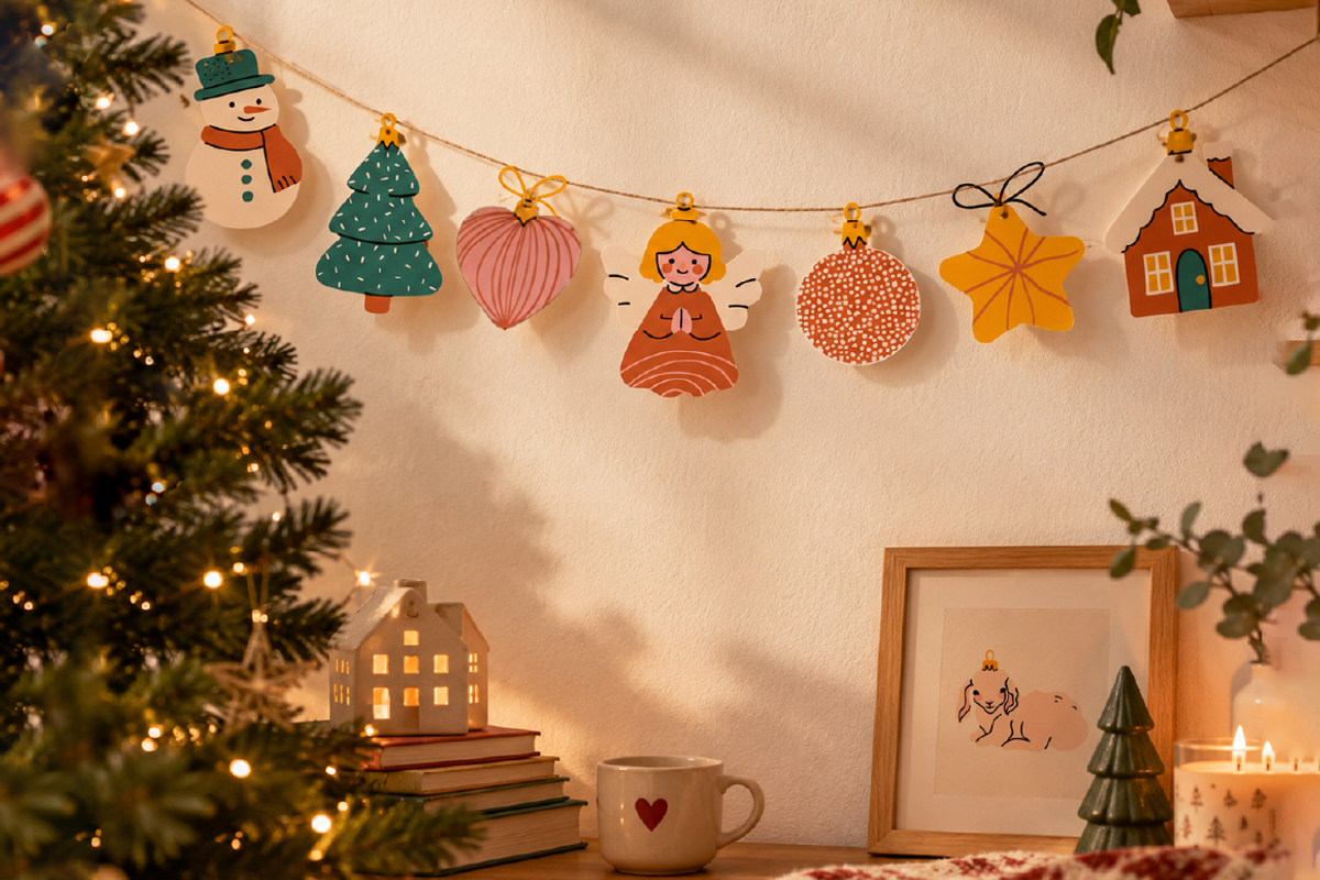 140 Cozy Retro Christmas Clipart, a Seasonal Illustration by Zeukaa (Photo 13 of 21)