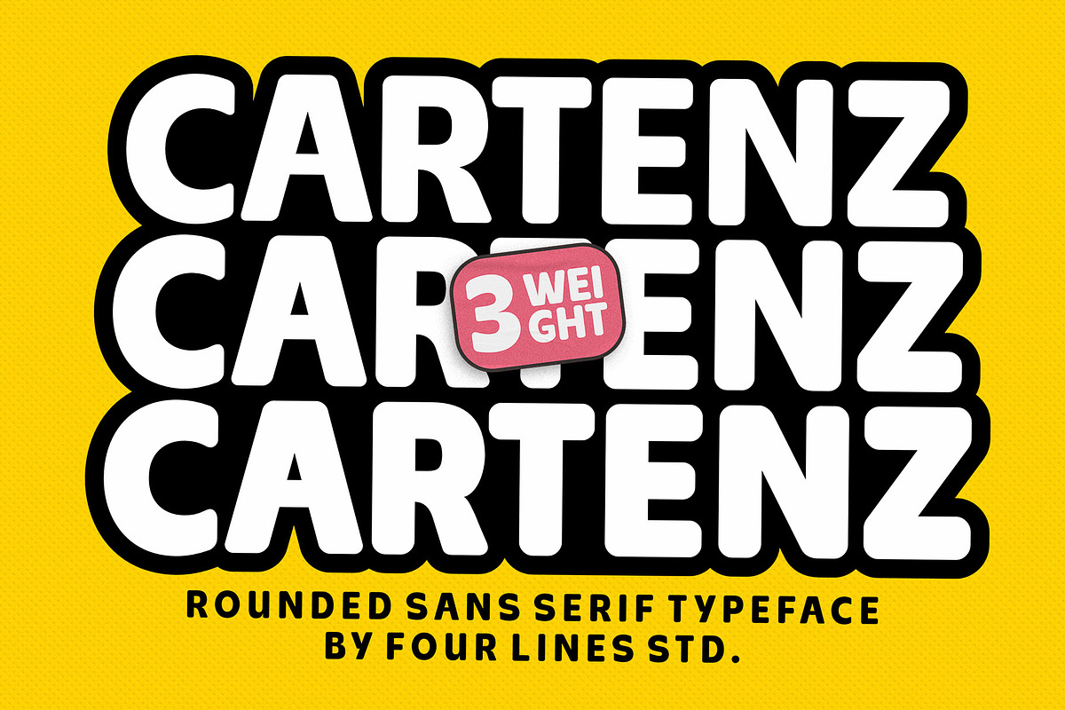 50% Cartenz – Sans Serif Font, a Sans Serif Font by Four Lines Std. (Photo 1 of 10)