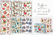 Elegant Christmas patterns bundle, a Seasonal Illustration by Yuliya Derbisheva (Thumbnail 3 of 10)