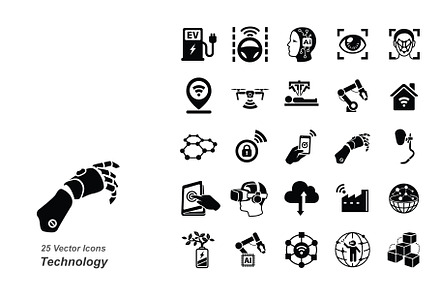 Technology vector icons