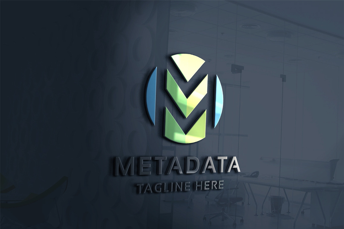 Meta Data Letter M Logo, a Branding & Logo Template by Design_Planet