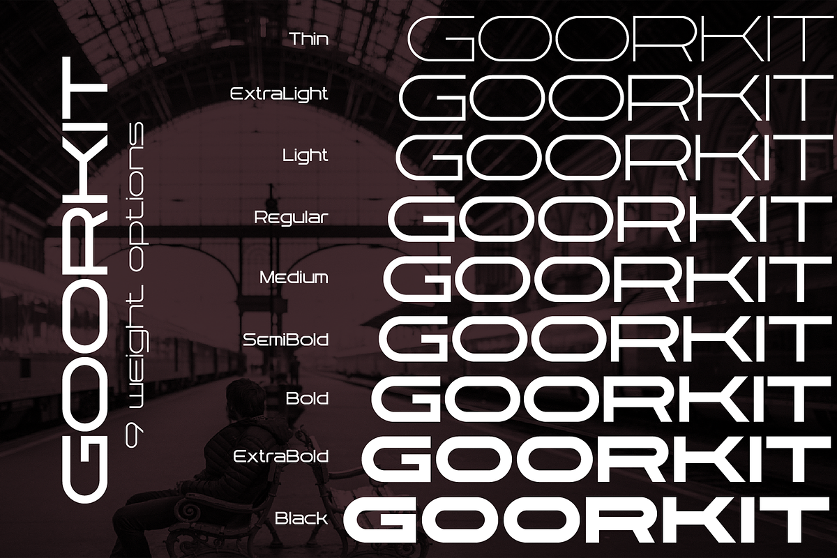 Goorkit font family, a Sans Serif Font by vlad.berla (Photo 2 of 7)