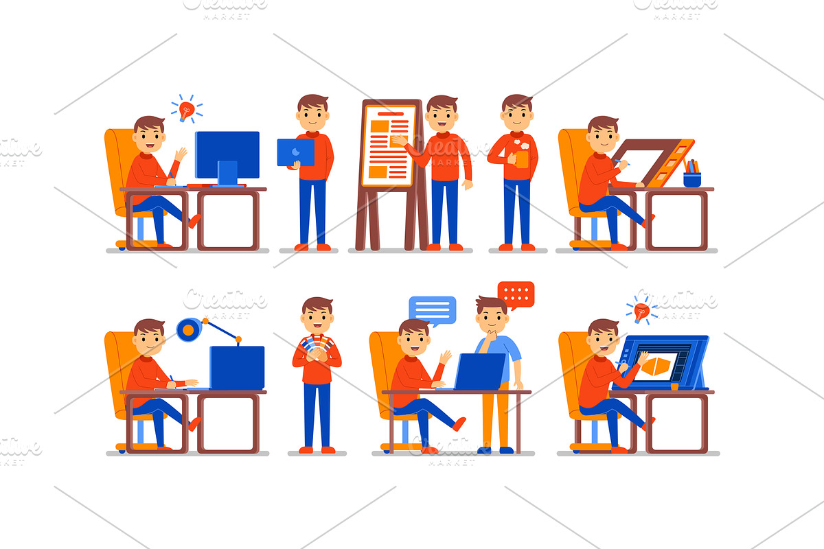Worker Big Bundle Vector Ilustration, an Object Graphic by MEDZ (Photo 4 of 10)