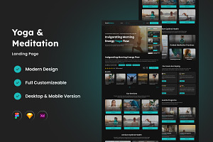 AuraBalance - Mindfulness Landing, a Landing Page Template by productype1