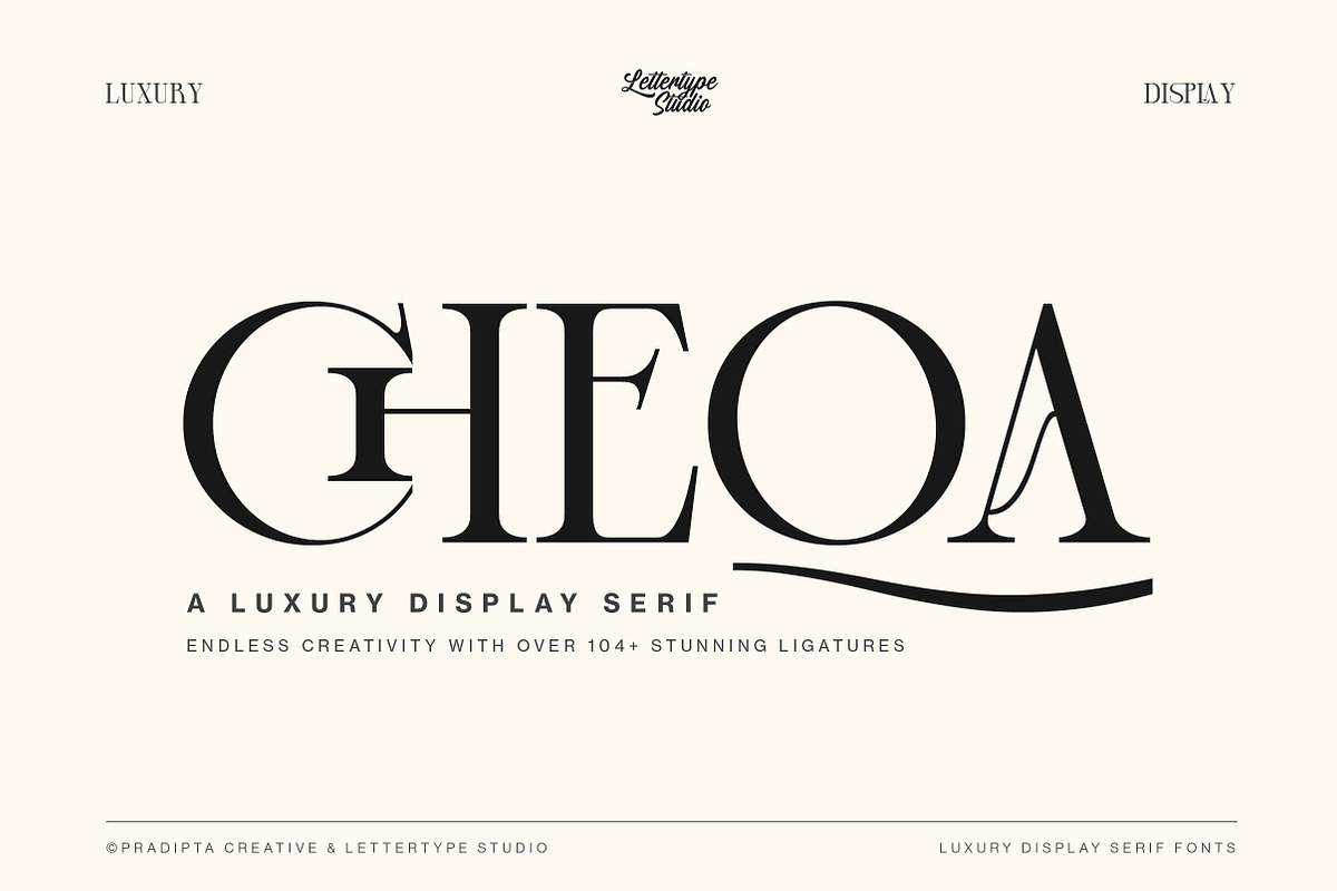 Cheqa a Luxury & Elegant Serif, a Serif Font by Lettertype Studio (Photo 1 of 15)