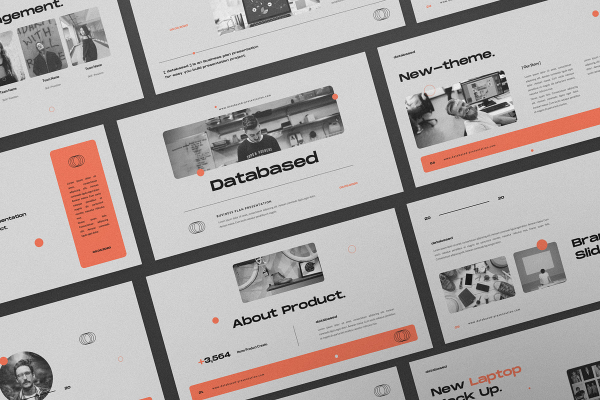 Databased - Powerpoint, a Presentation Template by Typetemp Studio