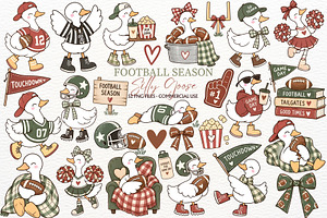 Football Season Clipart Silly Goose