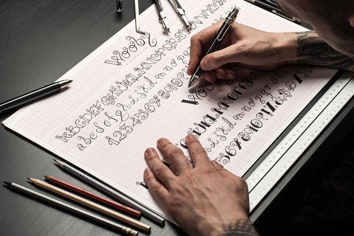 Wooby Script Typeface preview 2