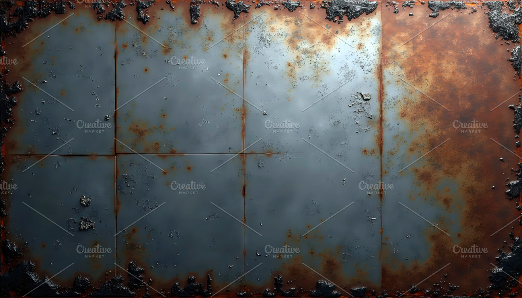 Grunge Metallic Texture Surface Back, a Photo by LOGOCREATIVE