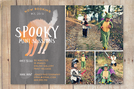 Halloween Mini Session Template Fall