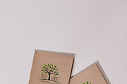 Dry flowers card mockup, a Card Template by YuMyart (Thumbnail 2 of 7)