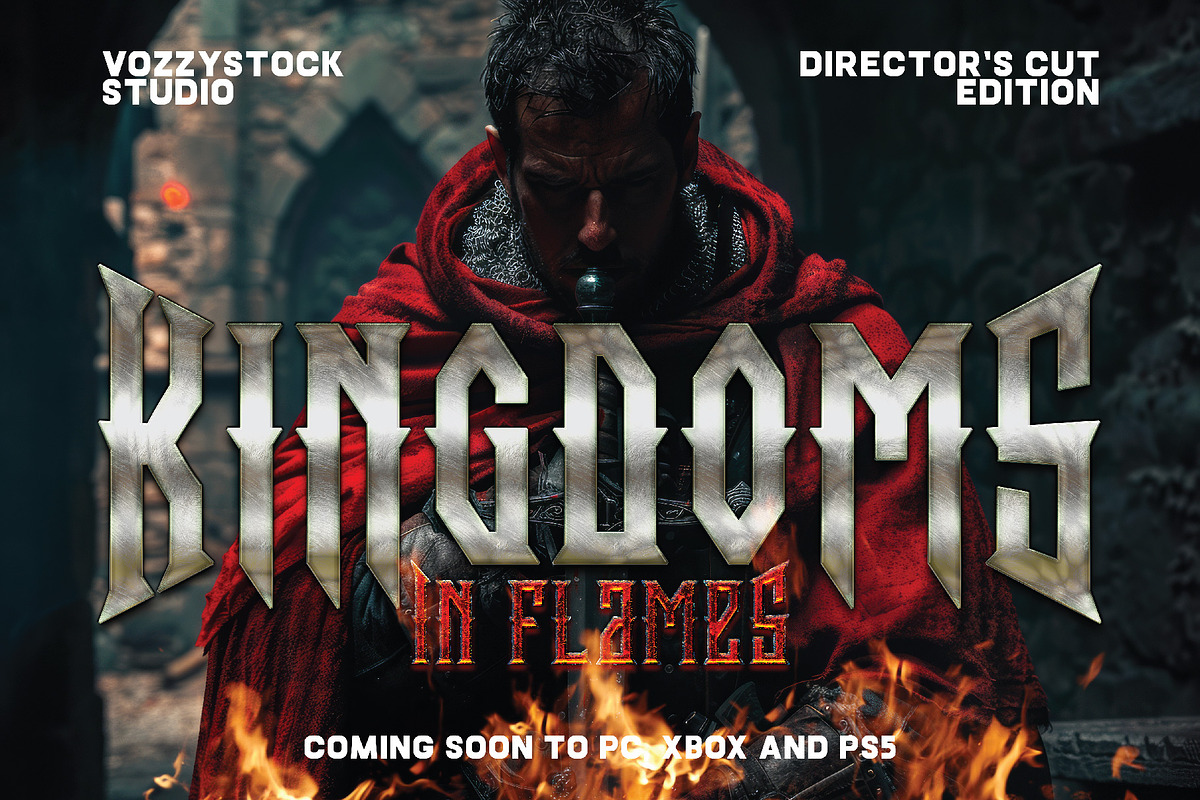 Dragon Blaze, a Blackletter Font by VozzyStock (Photo 5 of 6)