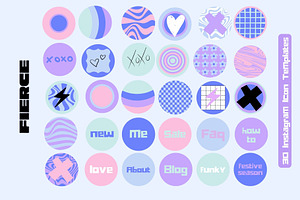 Fierce Instagram Highlight Icons