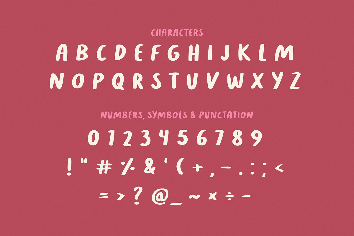 Chunky Monkey | Handwritten Font, a Font by Faber Co. (Photo 3 of 6)