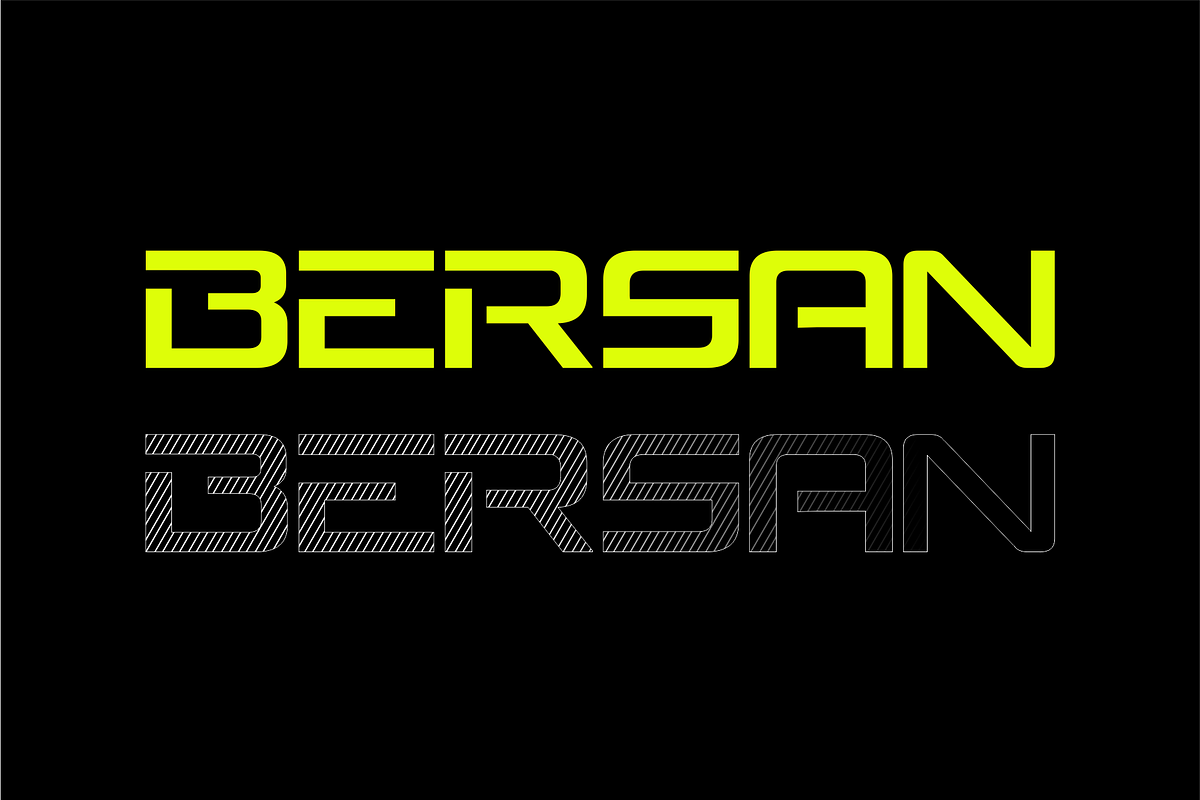 BERSAN – Futuristic Modern font, a Sans Serif Font by Vroz Studio (Photo 5 of 8)