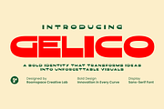 Gelico – Bold Geometric Display Font, a Sans Serif Font by roomspace creative lab (Thumbnail 1 of 10)