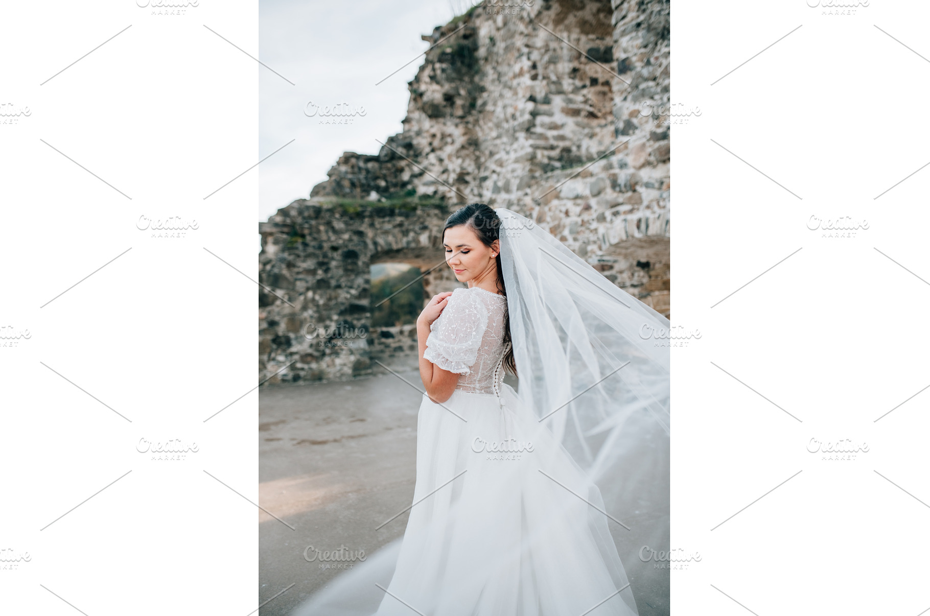Stunning bride in a snow-white, a Beauty & Fashion Photo by HalfPoint