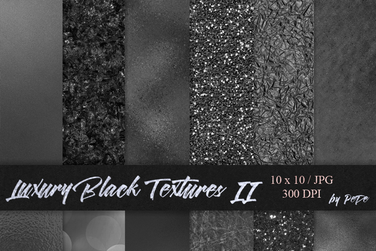 Black Textures II, a Texture Graphic by PeDe Designs