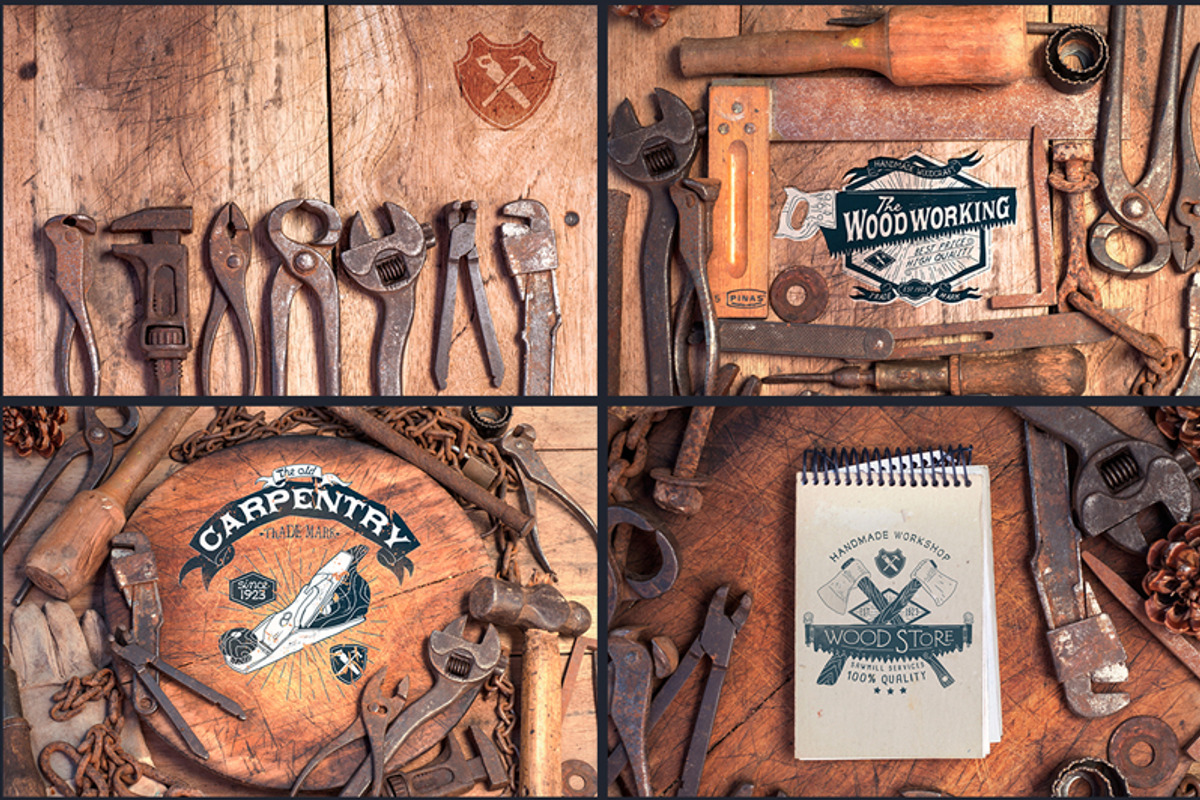 15 Vintage Mockups, a Mockup by PaperBat (Photo 5 of 6)