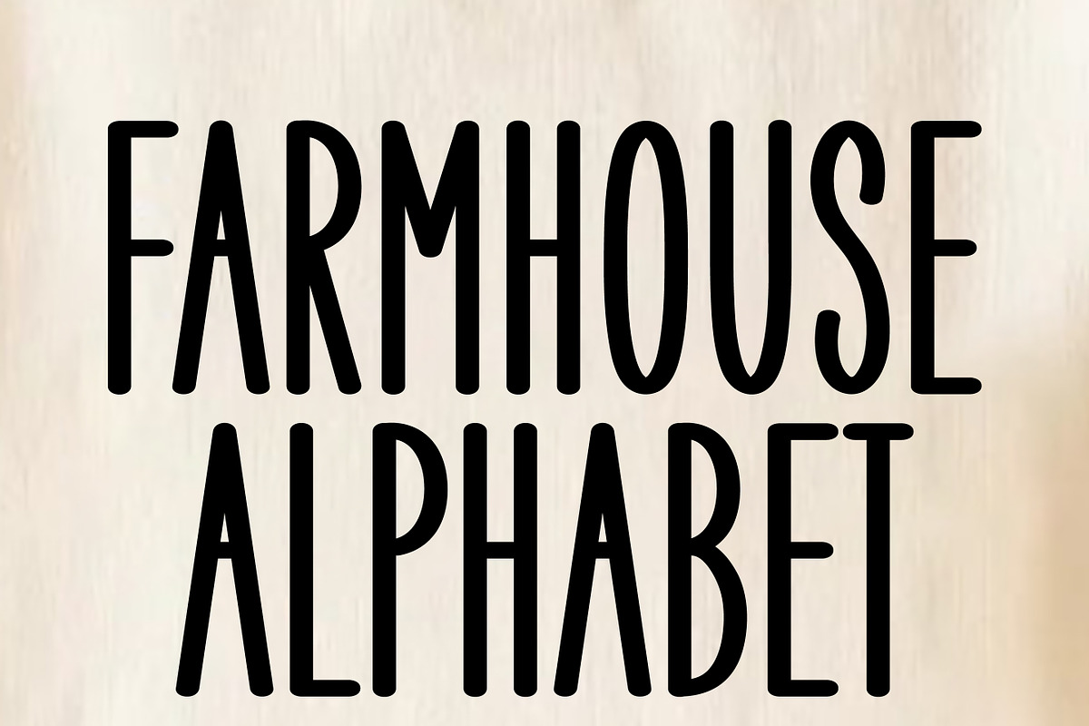 Farmhouse Alphabet, a Handwritten Font by MaxArt Foundry (Photo 1 of 3)