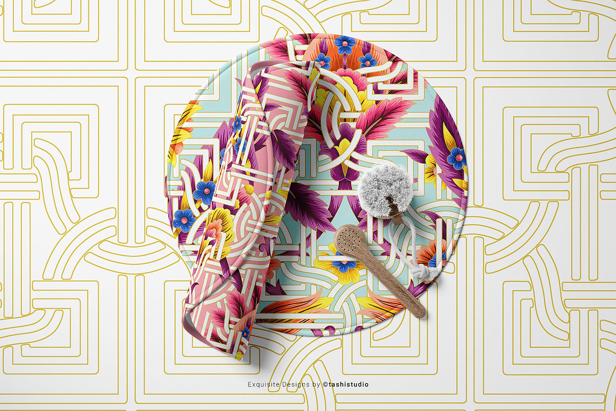 Azra, Luxury Designer Print Patterns, a Pattern Graphic by TSTUDIO