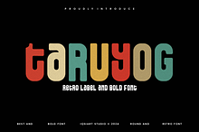 Taruyog - Retro Label Font