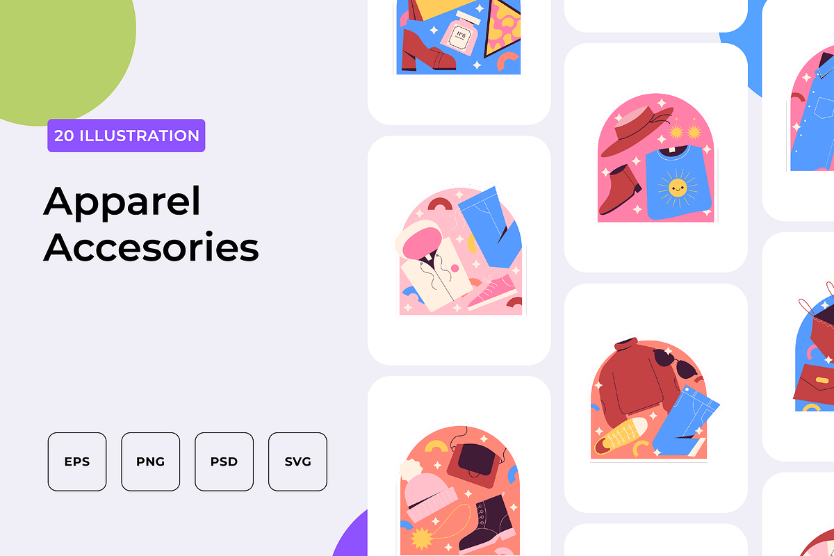 Apparel Accesories Illustration, an Outline Icon by Wencory (Photo 1 of 2)