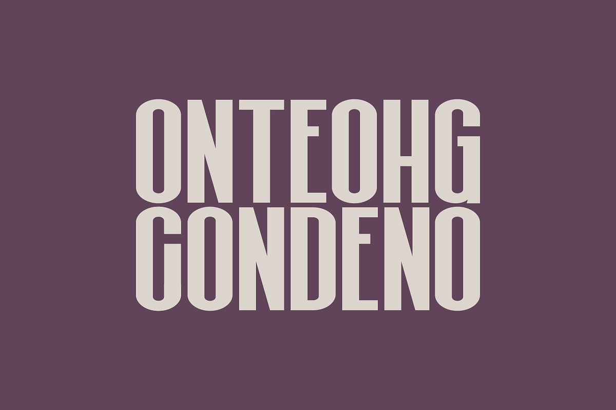 Ghonteo - Modern Condensed Typeface, a Font by Letterna (Photo 2 of 4)