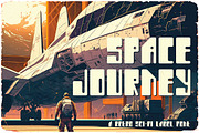 Space Journey Display Font, a Sans Serif Font by JumboDesign (Thumbnail 1 of 6)