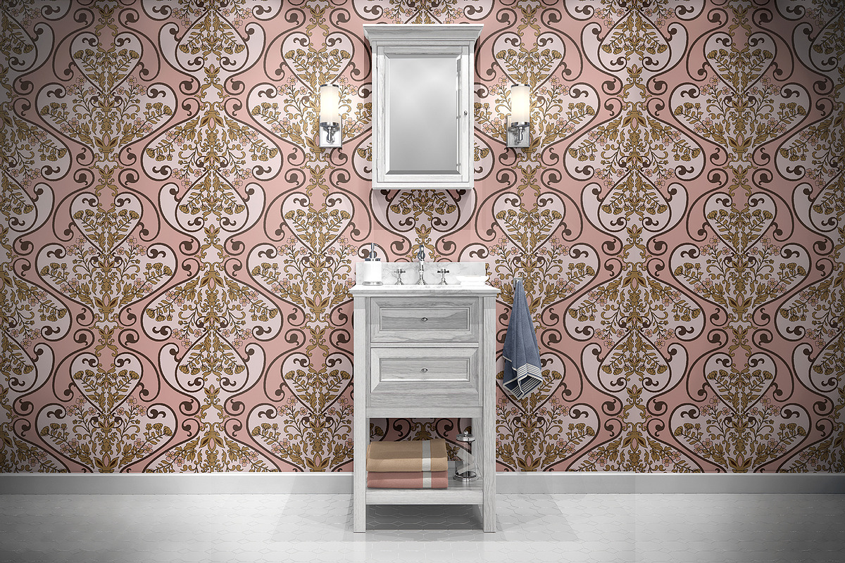 Ornamental Floral Tile Pattern, a Pattern Graphic by StudioGlouna (Photo 2 of 9)