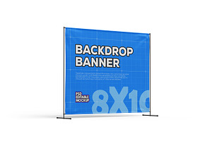 Wall Press Backdrop Mockup