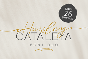 Haisley Cataleya Exotic Font Duo