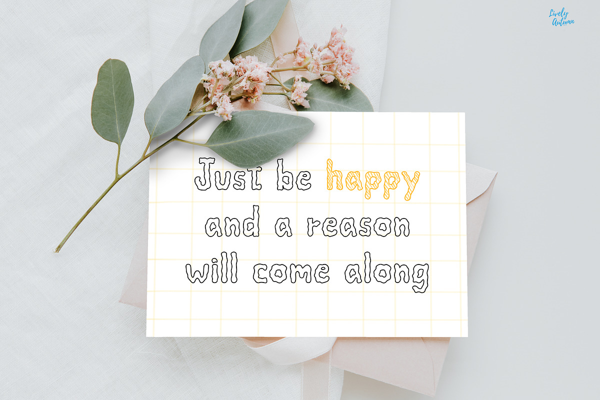 Freeform | Hand drawn font, a Handwritten Font by LivelyAutumn11.11 (Photo 5 of 5)