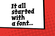 Wham! comic book cartoon font, a Slab Serif Font by Little Type Factory (Thumbnail 7 of 12)