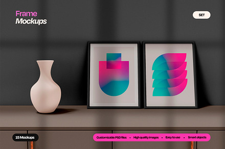 Pack of Frames Mockup